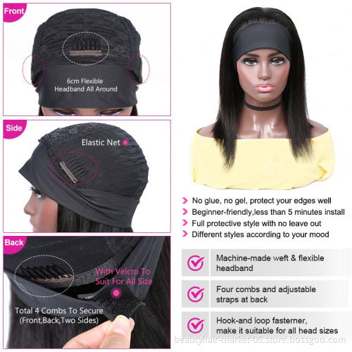 Headband wigs body wave wig vendors headband wigs for white women